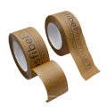 custom logo printed kraft packing gummed paper tape